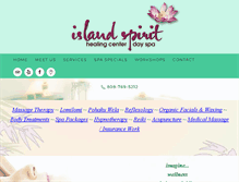 Tablet Screenshot of islandspiritspa.com